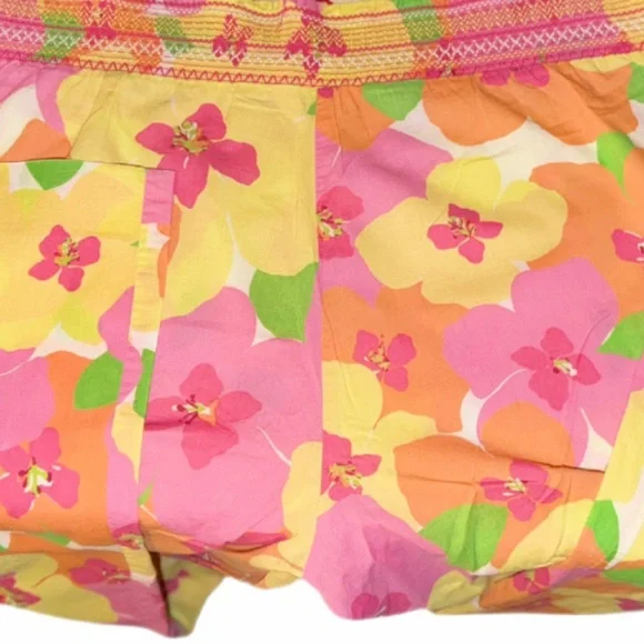 Lilly Pulitzer Womens Floral Lounge Pants- Lg, wide leg GC🩷 Cotton SPRING sale - Picture 6 of 14